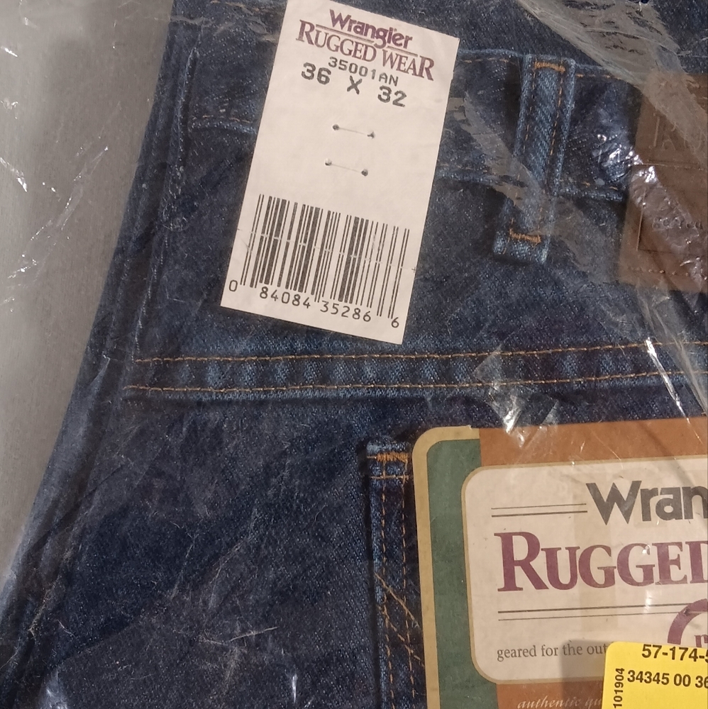 NWT Wrangler Rugged Wear 36x32 Jeans - Picture 8 of 8